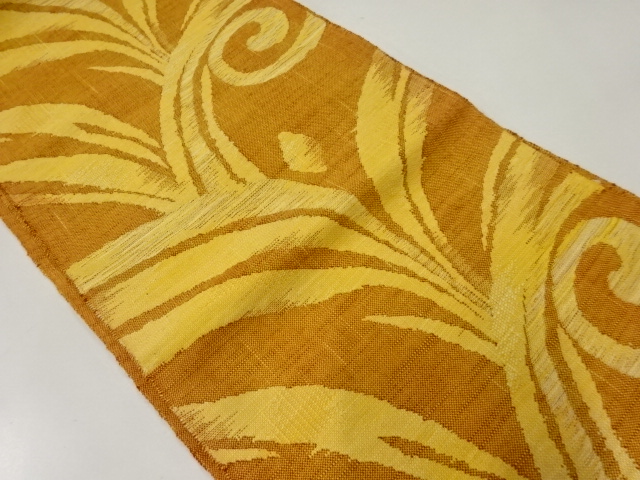 JAPANESE NAGOYA OBI / MAWATA TSUMUGI / WOVEN PLANTS